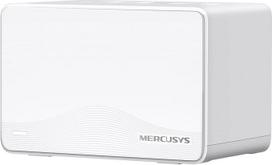 "Mercusys Halo H25BE Mesh WiFi" rinkinys (2 vnt.), "Wi-Fi 7 BE3600" dviejų dažnių maršrutizatorius ir kartotuvas, 3× Gigabitiniai prievadai įrenginyje, MU-MIMO, WPA3, užraktas nuo vaikų, rekomenduojamas 2-4 miegamųjų namams