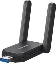 "Mercusys" MA72XH "Wi-Fi" atmintinė kompiuteriui, "Wi-Fi 6 AX1800" dviejų dažnių WLAN adapteris, 2 × aukštos kokybės antenos, USB 3.0, WPA3, MU-MIMO, suderinamas tik su "Windows 11/10
