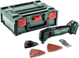 "Metabo PowerMaxx MT 12" akumuliatorinis daugiafunkcinis 12 V daugiafunkcinis įrankis "metaBOX 145" (giluminis pjūklas, trikampė šlifavimo plokštė, lipnūs šlifavimo lapai, be akumuliatoriaus + įkroviklis) # 613089840