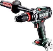 "metabo" akumuliatorinis gręžtuvas BS 18 LTX-3 BL Q I Metal - 18 V, CAS, 130 Nm sukimo momentas, 3 pavaros - greito keitimo gręžimo griebtuvas, impulsinis veikimas, papildoma rankena, LED darbinė lemputė, skirtas medienai ir metalui - su priedais