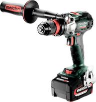 "metabo" akumuliatorinis smūginis gręžtuvas SB 18 LTX BL Q I - 18 V, 130 Nm - bešepetėlinis, galingas ir universalus, skirtas sunkiausiems darbams - su 2 x LiPOWER 5,2 Ah akumuliatoriumi, įkrovikliu ir "MetaBOX" 145 L