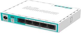 "MikroTik" maršrutizatorius hEX lite (RB750r2), baltas