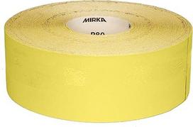 "Mirka" geltonas šlifavimo popierius Šlifavimo ritinys / 100 mm x 50 m / P40 / kietmedžio, spygliuočių medienos, dažų šlifavimas, mentelė, plastikas / 1 ritinys