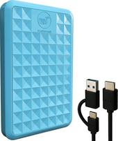 "ModusTech" nešiojamasis išorinis kietasis diskas 1 TB USB 3.0/Type-C plonas didelės spartos kietasis diskas atsarginei saugyklai, skirtas žaidimams, suderinamas su kompiuteriu "Mac" nešiojamuoju kompiuteriu PS4 "Xbox" "Windows" "Macbook" išmaniuoju telev