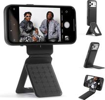 "MOFT x Tombogo" trikojis, skirtas "iPhone 17/16/15/14/14/13/12" serijai, "Snap Invisible Portable Lightweight Mobile Phone Tripod Stand" su 3 režimais, skirtas savarankiškam vaizdo įrašymui, makro fotografijai, vaizdo skambučiams, Jet Black