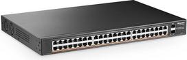 "MokerLink" 48 prievadų PoE Gigabit komutatorius su 2 Gigabit SFP, 800 W IEEE802.3af/at AI aptikimo funkcija, metalinis stovo tipo nevaldomas "Plug and Play" Ethernet komutatorius