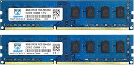 "Motoeagle" 8GB rinkinys (2X4GB) 2RX8 PC3-10600U DDR3 1333MHz DIMM RAM 4GB DDR3 10600 PC3 1333 UDIMM CL9 1.5V 240 kontaktų stalinių kompiuterių atminties modulis