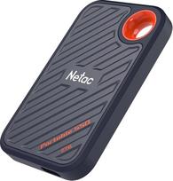 "Netac ZX20" 2 TB mobilusis kietasis diskas Išorinis nešiojamasis 2 TB (iki 2000MB/s skaitymo ir rašymo greičio, atsparus smūgiams, AES šifravimas, atsparus vandeniui ir dulkėms), pilkos spalvos