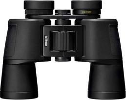 "Nikon Action" 8x42 žiūronai (lengvai naudojami dieną, gerai matantys erdvę, skirti žygiams, kelionėms ir gamtos stebėjimams, tinkami nešiojantiems akinius)