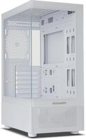 "NOX Xtreme Products Hummer Vision White" - "ATX/Micro ATX Mid-Tower" su grūdinto stiklo priekiniu ir šoniniu skydais, 5 ventiliatoriai, palaiko iki 300 mm grafikos plokštes, USB 3.0, baltos spalvos