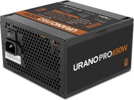 "NOX Xtreme Products URANO Pro 650W 80 Plus Bronze" - ATX maitinimo šaltinis su tyliu 120 mm PWM ventiliatoriumi, pilna apsauga (OVP, UVP, OPP, SCP, OTP), aktyviuoju PFC, ypač ilgais plokščiais kabeliais