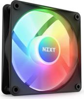 "NZXT F120 RGB Core" - 120 mm centre montuojamas RGB ventiliatorius - 8 individualiai valdomi šviesos diodai - pusiau skaidrios ventiliatoriaus mentės - hidrodinaminis guolis - PWM valdymas - CAM programinė įranga - juoda