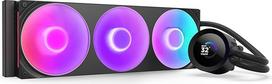 "NZXT Kraken Plus 360 RGB" - AIO procesoriaus aušintuvas su skysčiu - pritaikomas LCD ekranas - didelio našumo ventiliatorius - suderinamas su "Intel" ir AMD lizdais - juodas