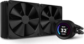 "NZXT Kraken" serija - AIO procesoriaus aušintuvas su skysčiu - pritaikomas LCD ekranas - didelio našumo ventiliatorius - suderinamas su "Intel" ir AMD lizdais - "Elite 280" - juodas