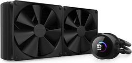 "NZXT Kraken" serija - AIO procesoriaus aušintuvas su skysčiu - pritaikomas LCD ekranas - didelio našumo ventiliatorius - suderinamas su "Intel" ir AMD lizdais - 280 - juodas