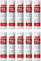 "OEST Ixelon LT 200 EP" specialus EP tepalas - 10 x 400 g kištukinės kasetės | Ilgalaikis tepalas slydimo ir riedėjimo guoliams | Atsparus aukštam slėgiui ir lipnus