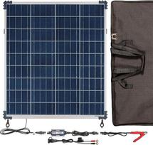 "OptiMate Solar 80W Travel Kit", TM523-8TK, 6 pakopų hermetizuota baterija, taupanti 12 V 6,67 A saulės įkroviklį / techninės priežiūros įrenginį