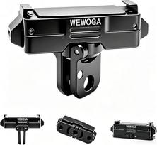 "Osmo Nano/Action 6" 360° kampu besisukantis magnetinis laikiklis, metalinis greito keitimo adapteris, suderinamas su "DJI Osmo Nano/Action 6", pasukamas pagrindas su 1/4 colio varžtu ir sulankstomu laikikliu, skirtas trikojui / asmenukių lazdai