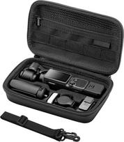 "Osmo Pocket 4" dėklas - nešiojamas kietas kelioninis krepšys PU korpuso apsauginis dėklas, skirtas "DJI Osmo Pocket 4" kūrybinių fotoaparatų priedams su dirželiu per petį