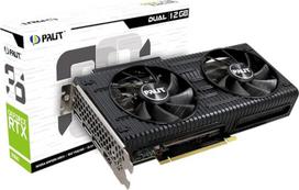 "Palit GeForce RTX 3050 Dual" vaizdo plokštė, 8GB, GDDR6, LHR, 3584 branduolių, 1320 MHz GPU, 1777 MHz Boost, Amp architektūra, 3X DisplayPort, HDMI, dvigubas ventiliatorius, NE63050019P1-190AD, juoda