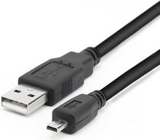 "Panasonic Lumix" fotoaparato USB kabelis, skirtas "Panasonic Lumix" fotoaparatui DMC-ZS25 DMC-TZ35 DMC-G7 ZS40 ZS50 TS30 SZ3 TZ8 TZ11 TZ15 TZ24 FZ200 DMC-TZ30 ir kitiems (juodas)