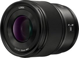"Panasonic" LUMIX S serijos fotoaparato objektyvas, 35 mm F1.8 L-mount keičiamo objektyvo, skirto beveidrodžiams pilno kadro skaitmeniniams fotoaparatams, S-S35, juodas