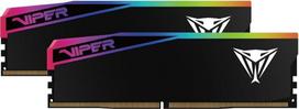 "Patriot Viper Elite 5 Ultra Gaming RGB DDR5 RAM 32GB (2x16GB) 6400MT/s CL32 1.4v UDIMM atminties rinkinys, suderinamas su "Intel XMP AMD EXPO" - VEUR532G6432K