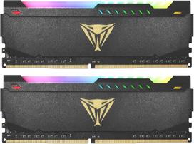 "Patriot Viper Steel RGB DDR4" 32GB (2 x 16GB) 3200MHz CL16 žaidimų atminties rinkinys
