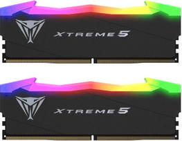 "Patriot Viper Xtreme 5 RGB DDR5 RAM 32GB (2 x 16GB) 7600MT/s CL36 UDIMM atminties rinkinys staliniams kompiuteriams - PVXR532G76C36K