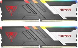 "Patriot Viper Venom RGB DDR5" 32GB (2 x 16GB) 6400MHz UDIMM atminties rinkinys staliniams kompiuteriams - PVVR532G640C32K