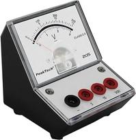 "PeakTech P 205-07" įtampos matuoklis / voltmetras Analoginis / matavimo prietaisas su veidrodine skale 0 ... 3 V / 15 V / 300 V DC