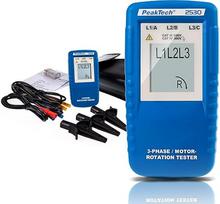 "PeakTech" 3 fazių krypties indikatorius, sukamasis lauko testeris su LCD ekranu, 1 vnt., P 2530