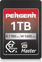 "Pergear" 1 TB CFexpress 4.0 A tipo atminties kortelė, iki 1780MB/s skaitymo greitis ir 1600MB/s įrašymo greitis, skirta 4K 120P, 8K 30P (Master serija), suderinama su "Sony Alpha" ir FX fotoaparatais