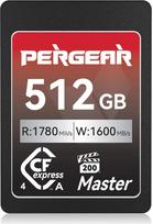 "Pergear" 512GB CFexpress 4.0 A tipo atminties kortelė, iki 1780MB/s skaitymo greitis ir 1600MB/s įrašymo greitis, skirta 4K 120P, 8K 30P (Master serija), suderinama su "Sony Alpha" ir FX fotoaparatais