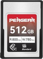 "Pergear" 512GB CFexpress A tipo atminties kortelė, iki 800MB/s skaitymo greitis ir 780MB/s įrašymo greitis, skirta 4K 120P, 8K 30P įrašymui (standartinė serija), suderinama su "Sony Alpha" ir FX fotoaparatais