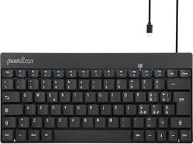 "Perixx PERIBOARD-422" USB C tipo itališko išdėstymo mini klaviatūra juoda