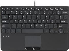 "Perixx PERIBOARD-525 US", laidinė mini USB klaviatūra su jutikliniu kilimėliu - X tipo žirkliniai klavišai - 11,18 x 7,17 x 1,1 colio - 2 USB šakotuvai - JAV anglų kalba