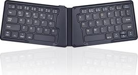 "Perixx PERIBOARD-805 Ergo", belaidė sulankstoma ergonominė "Bluetooth" klaviatūra - itin ploni X tipo klavišai - suderinama su "iOS", "Android" arba "Windows" išmaniaisiais telefonais, planšetiniais arba nešiojamaisiais kompiuteriais - JAV anglų kalba