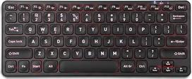 "Perixx PERIBOARD-832RGB" belaidė mini klaviatūra su RGB apšvietimu, iki 3 kelių įrenginių jungčių, juoda, JAV anglų kalba