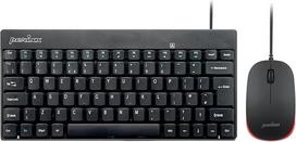 "perixx PERIDUO-212" laidinė mini klaviatūra ir pelė su 12 daugialypės terpės klavišų, juoda, UK išdėstymas