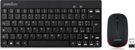 "Perixx PERIDUO-712" belaidė 2.4G belaidė pelė "Windows", tyliai jutiklinė pelė, mini dizainas, QWERTY, juodos spalvos