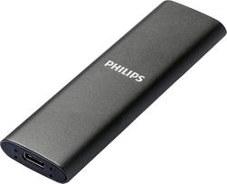 "Philips" išorinis nešiojamasis 250GB SSD diskas - itin plonas SATA Ultra Speed USB-C, skaitymo greitis iki 540MB/s, aliuminis