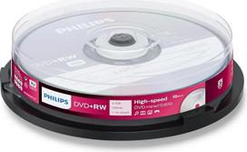 "Philips" DVD + RW 4,7GB 4x duomenys/120 min. 10 vnt.