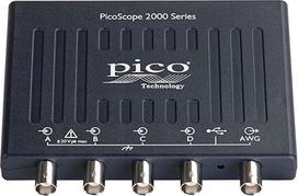 "Pico Technology PicoScope 2406B PC Osciloskopas 4 kanalų su FG/AWG, 50 MHz, su zondais