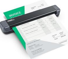 "Plustek MobileOffice S410 Plus" mobilusis dokumentų skeneris (600 dpi, A4, USB) su "Plustek iDoc" programine įranga