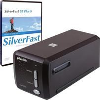 "Plustek OpticFilm 8300i SE" skaitmeninis kino juostų ir skaidrių skaitytuvas, konvertuoja 35 mm negatyvus ir skaidres, apima "SilverFast SE Plus" 9