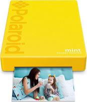 "Polaroid Mint" kišeninis spausdintuvas su "Zink Zero Ink" technologija ir integruotu "Bluetooth", skirtas "Android" ir "iOS" įrenginiams - geltonas