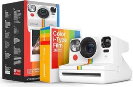 "Polaroid Now+ Generation 2" - fotoaparatas ir juostos rinkinys (16 nuotraukų) - baltas - "Bluetooth" ryšiu su programėle valdomas momentinis fotoaparatas-6437