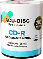 "Pro-Series Rohlinge" CD-R80 700MB, 52x 80 minučių - Idealiai tinka nuotraukoms ir vaizdo įrašams - Suderinama su "Allen CD-Laufwerken" - 100 vnt. pakuotė (Art.-Nr. 17677)