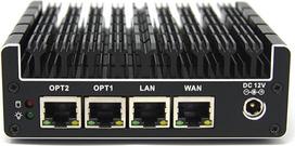 "Protectli Vault FW4C" - 4 prievadų ugniasienė, mikroįrenginys / mini kompiuteris - "Intel J3710", 2,5G prievadai, AES-NI, 4GB DDR3 RAM, 32GB SSD